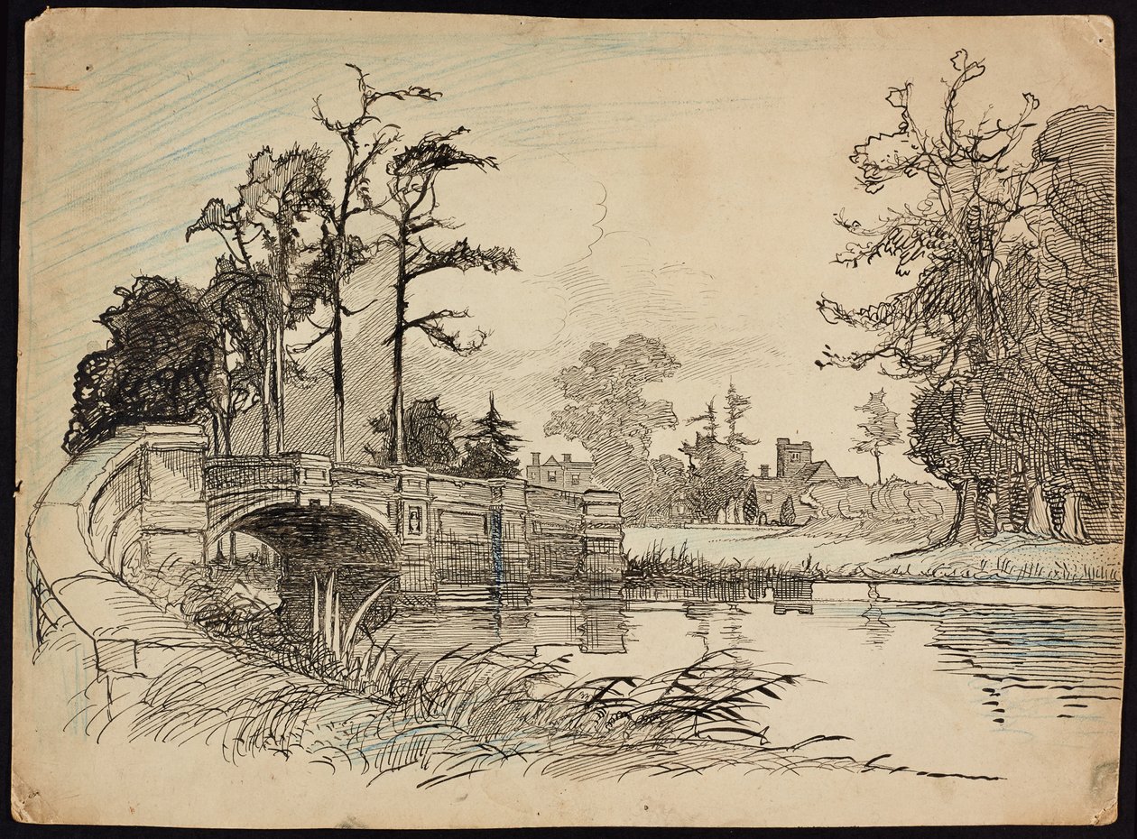 Cranford Park Bridge, Hillingdon, Stor-London av Charles George Harper