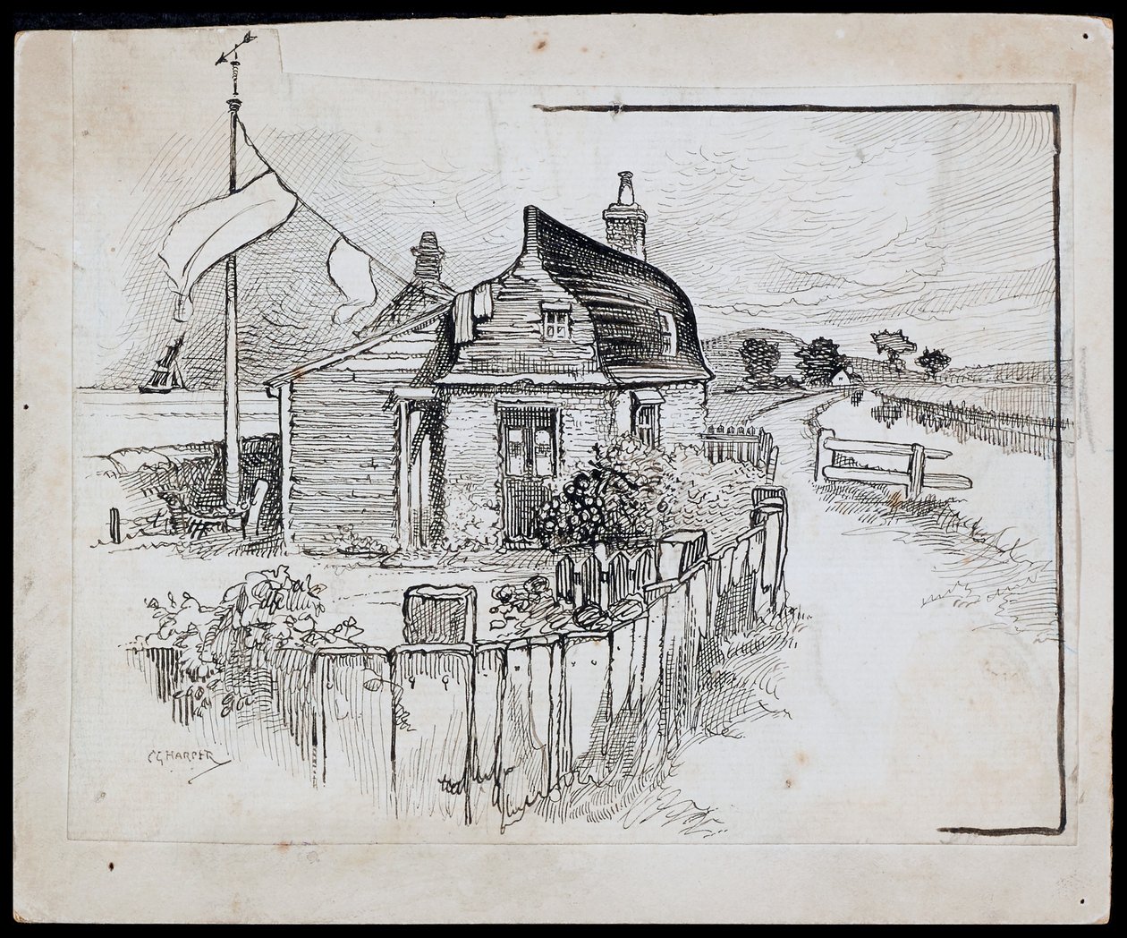 Peggotty's Boat House, Kent, 1892-1933 av Charles George Harper