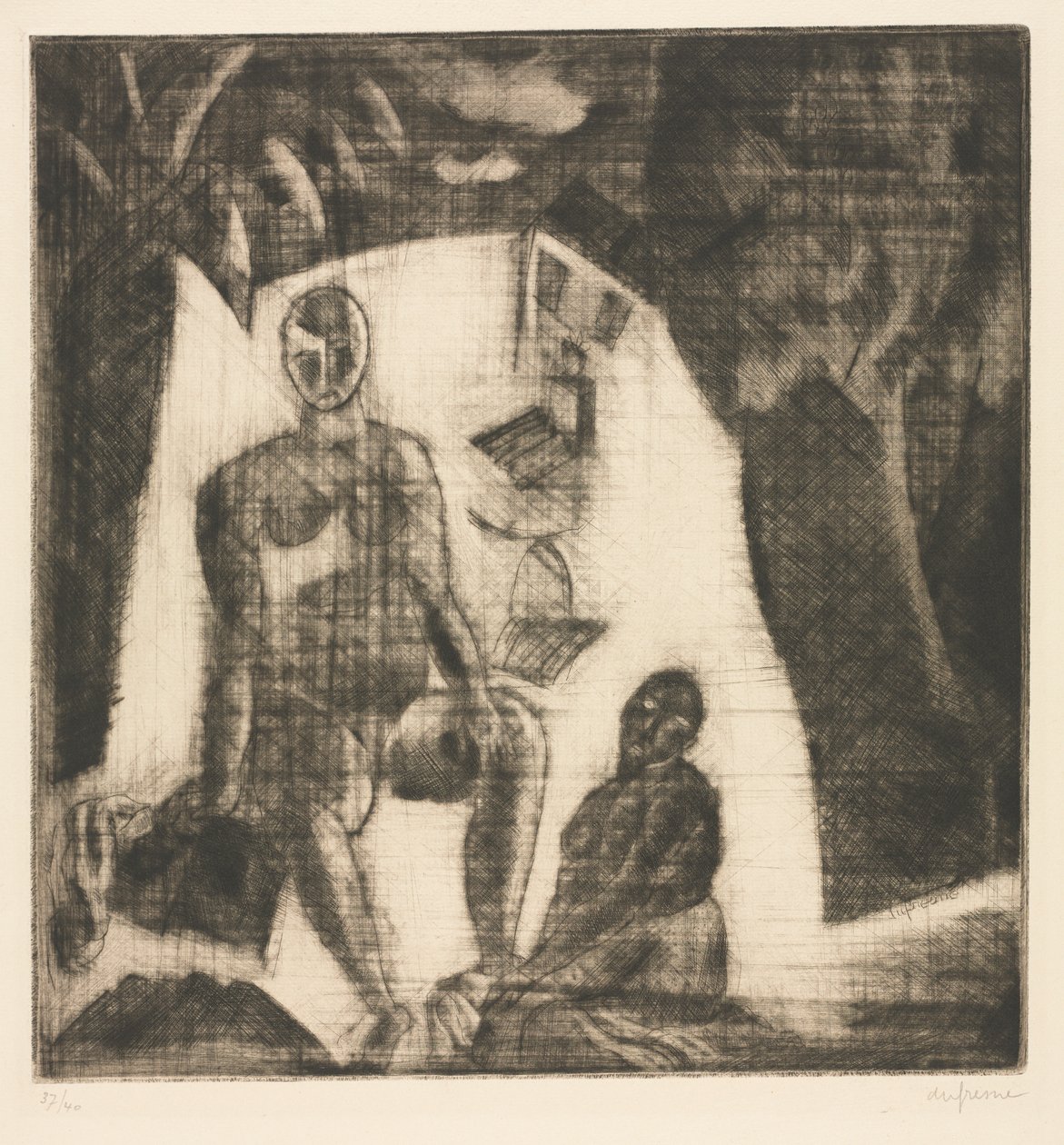 Badekåpe av Charles Georges Dufresne