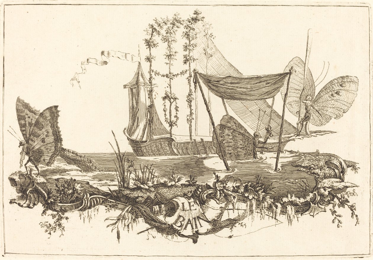 Badet av Charles Germain de Saint Aubin