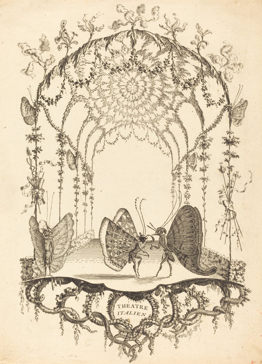 italiensk teater av Charles Germain de Saint Aubin