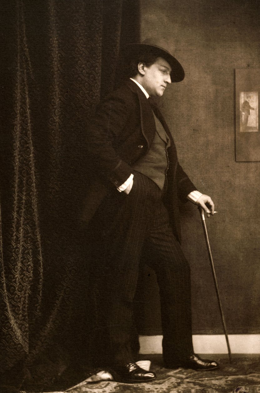 Portrett av Sacha Guitry 1885-1957, ca. 1905. av Charles Gerschel