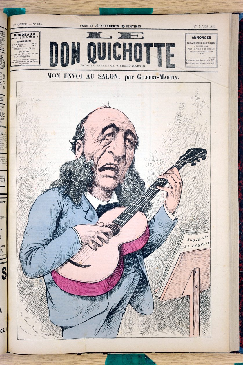 Omslag til ""Le Don Quixote"", nummer 614, Satirical in Colors av Charles Gilbert Martin