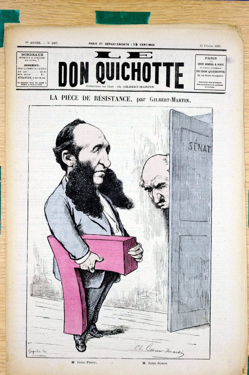 Omslag til "" The Don Quixote "", nummer 297, Satirical in Colors av Charles Gilbert Martin