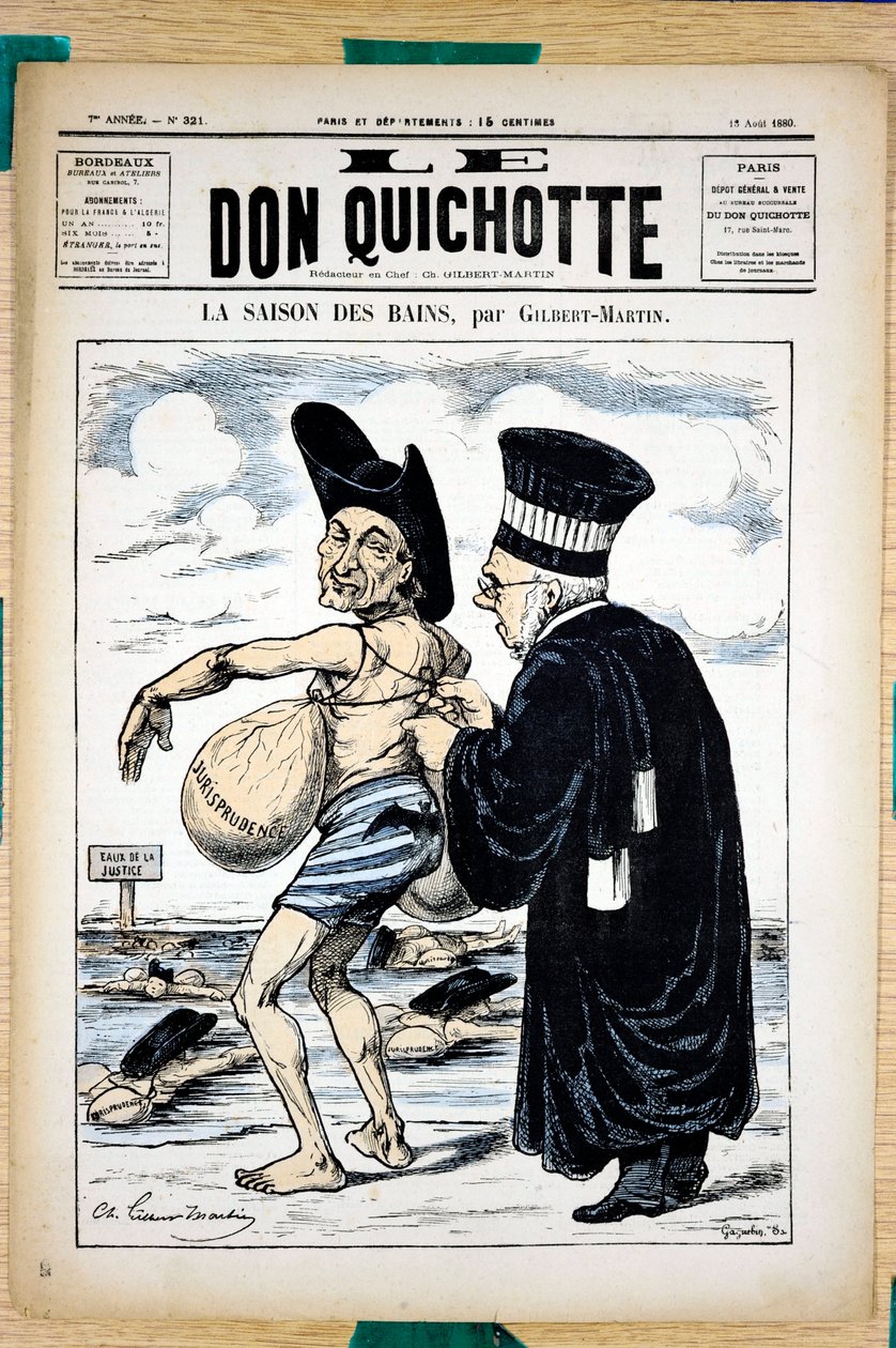 Omslag til "" The Don Quixote"", nummer 321, Satirical en Colors av Charles Gilbert Martin