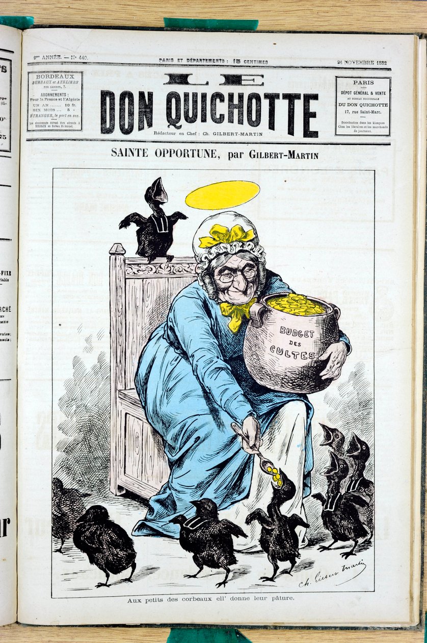 Omslag til "" The Don Quixote"", nummer 440, Satirical en Colors av Charles Gilbert Martin
