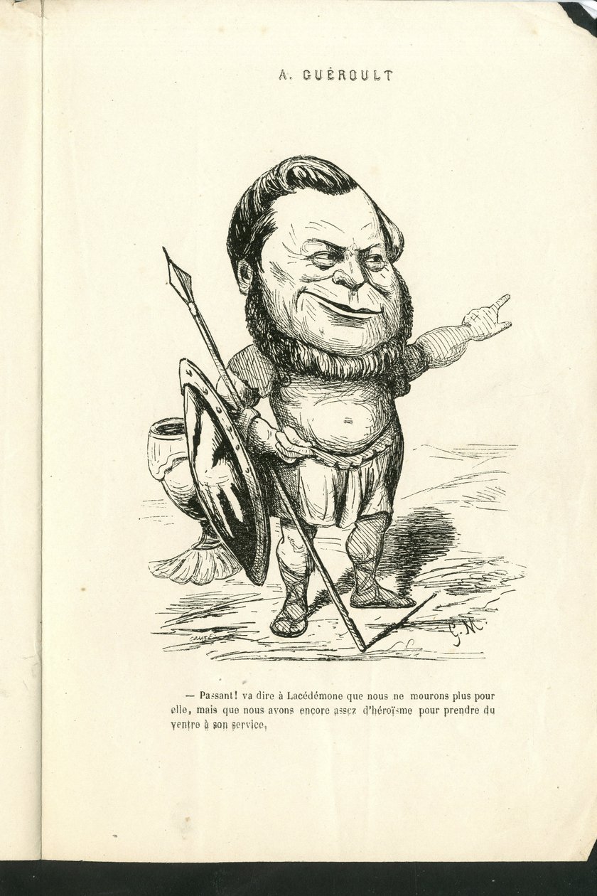 Illustrasjon av Charles Gilbert-Martin (1839-1905) i "" Contemporary Grimaces"" av Charles Gilbert Martin