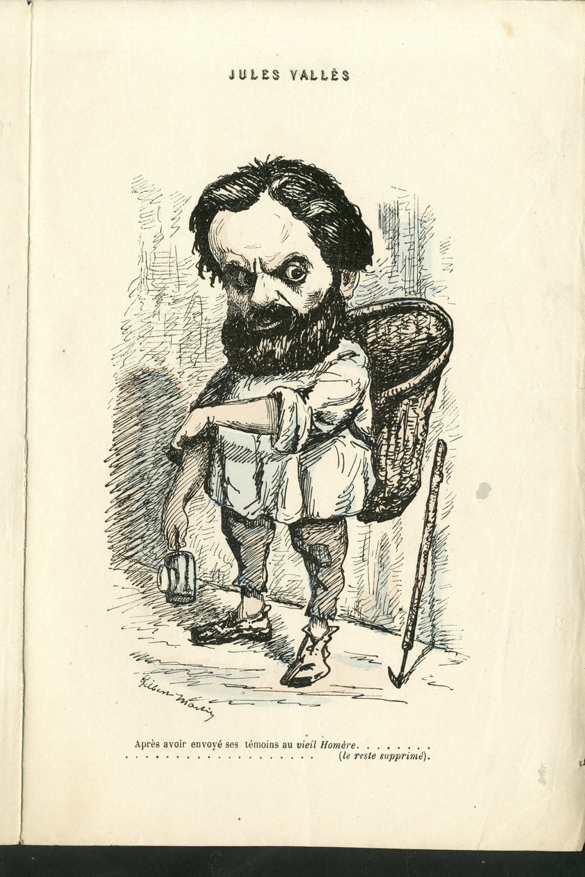 Illustrasjon av Charles Gilbert-Martin (1839-1905) i "" Contemporary Grimaces"" av Charles Gilbert Martin