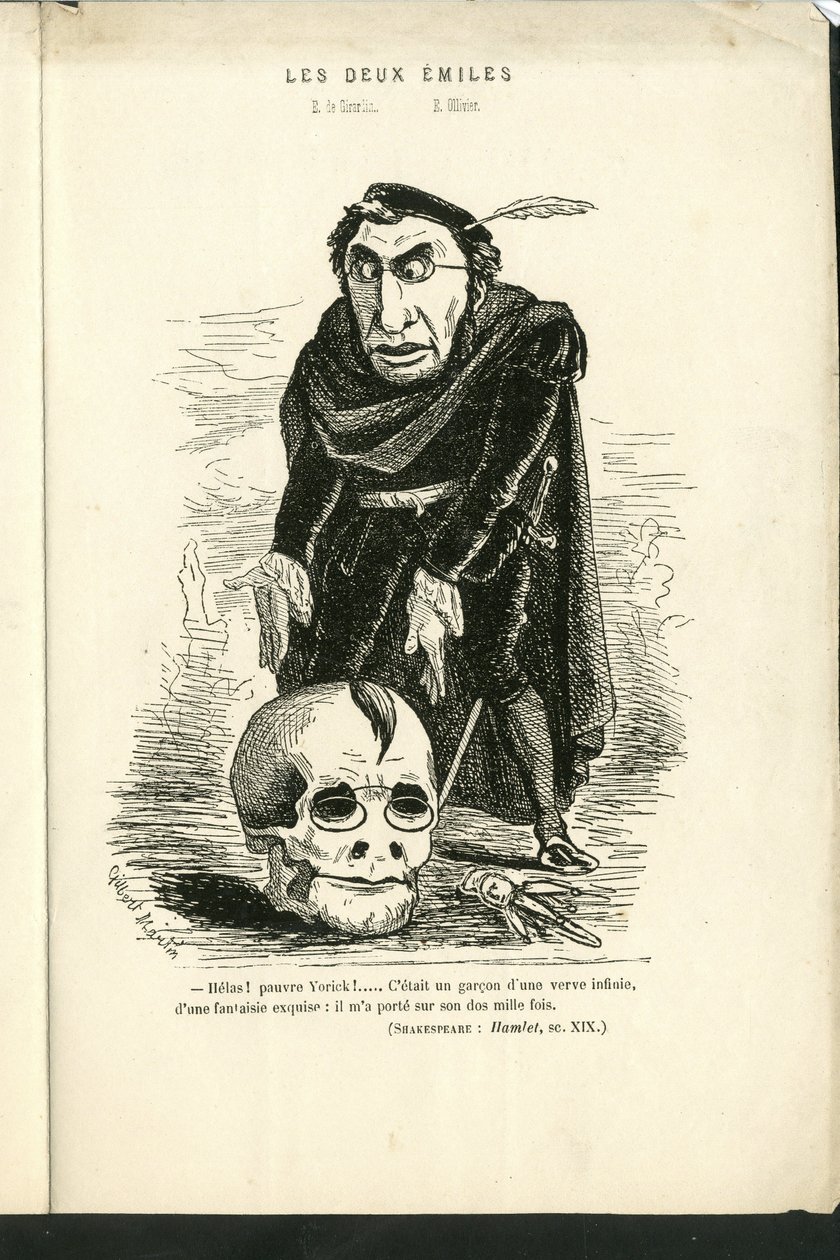 Illustrasjon av Charles Gilbert-Martin (1839-1905) i "" Contemporary Grimaces"" av Charles Gilbert Martin