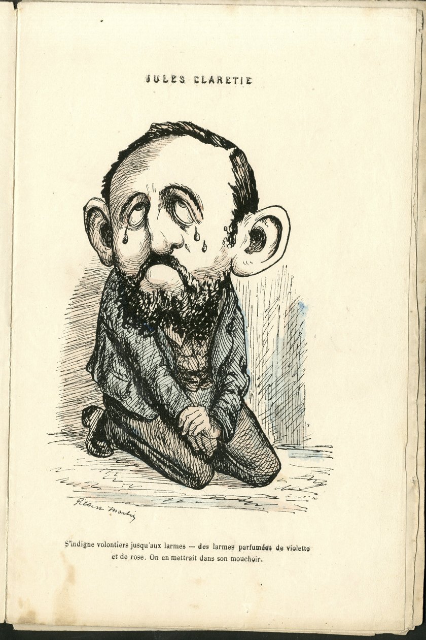 Illustrasjon av Charles Gilbert-Martin (1839-1905) i "" Contemporary Grimaces"" av Charles Gilbert Martin