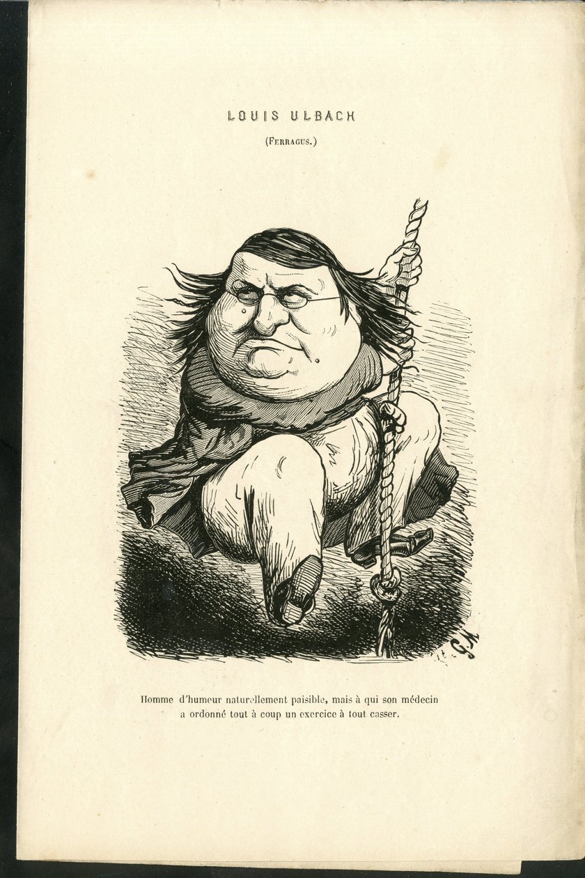 Illustrasjon av Charles Gilbert-Martin (1839-1905) i "" Contemporary Grimaces"" av Charles Gilbert Martin