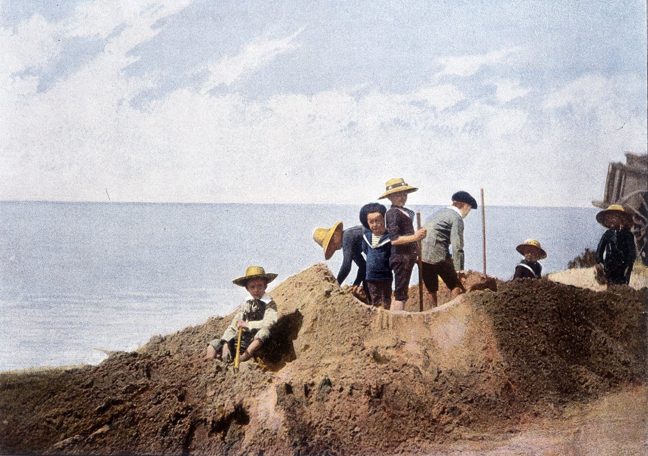 Ephemeral befestning. Gravering av Gillot, rundt 1900. av Charles Gillot