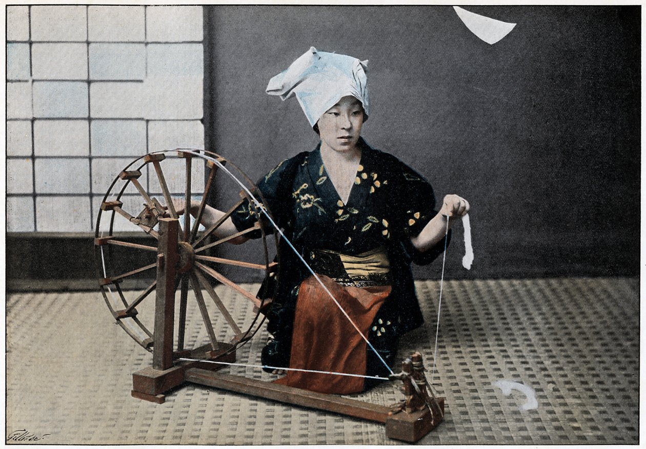Spinning Wheel, c1890 av Charles Gillot