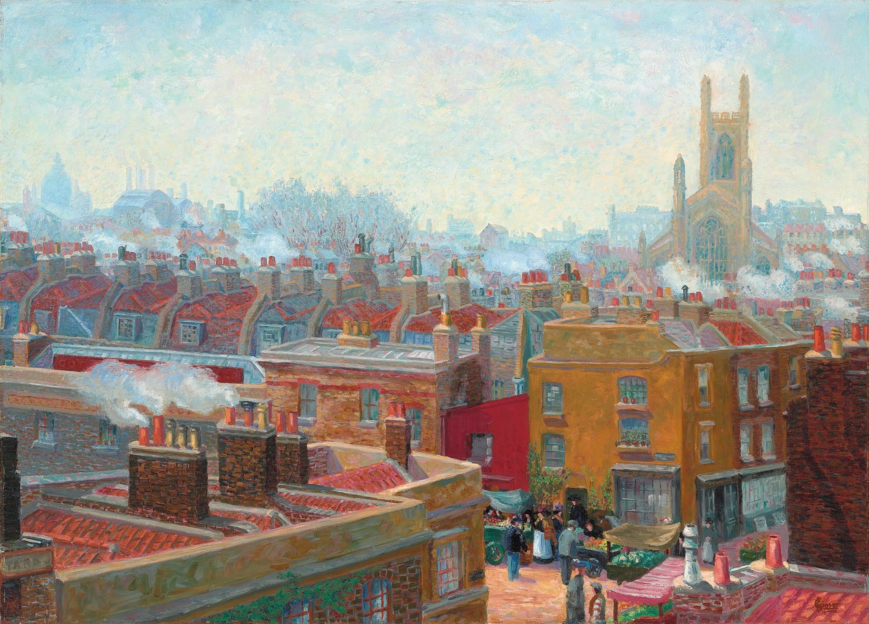 En corner i Chelsea av Charles Ginner