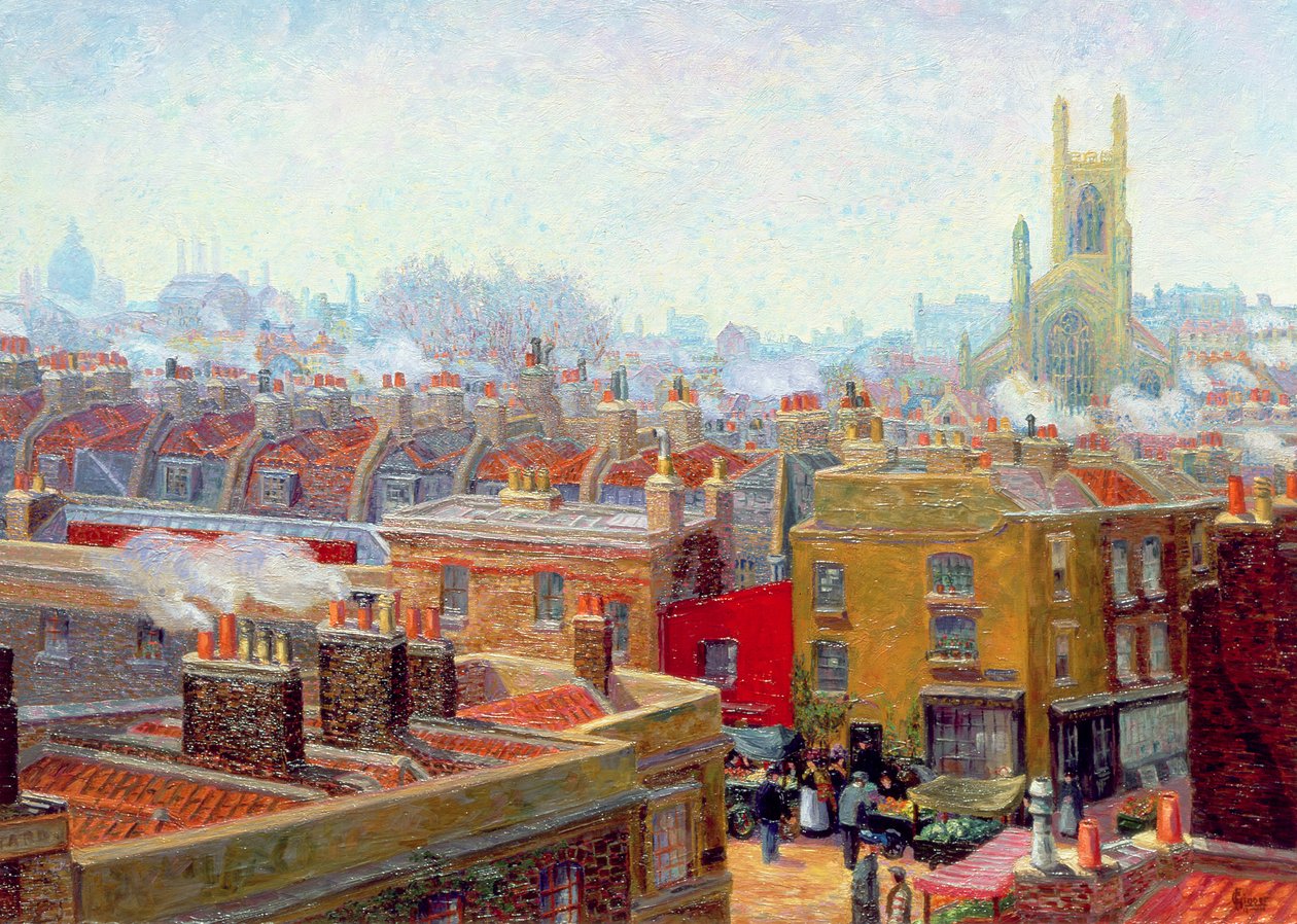 En corner i Chelsea av Charles Ginner