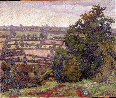 Grønt landskap av Charles Ginner
