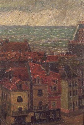 Tak, Le Havre av Charles Ginner