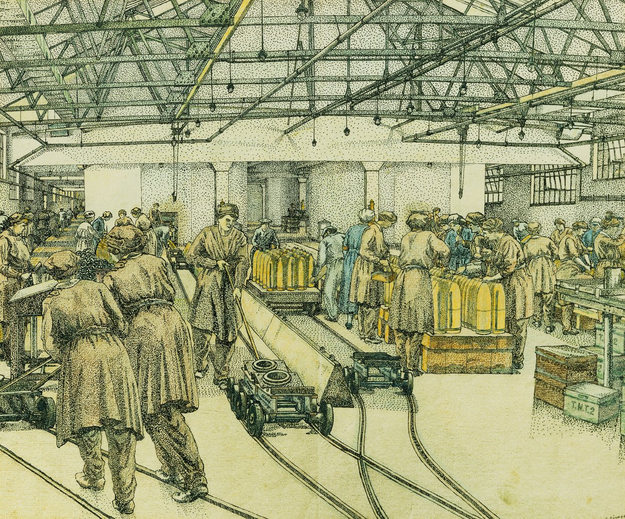 Fyllingsfabrikken, Hereford av Charles Ginner