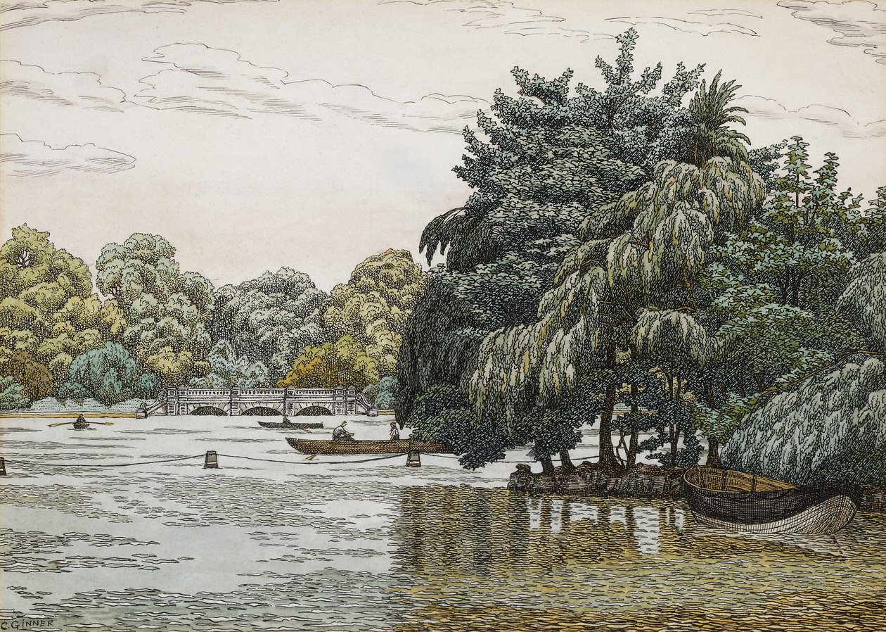 The Serpentine, Hyde Park av Charles Ginner