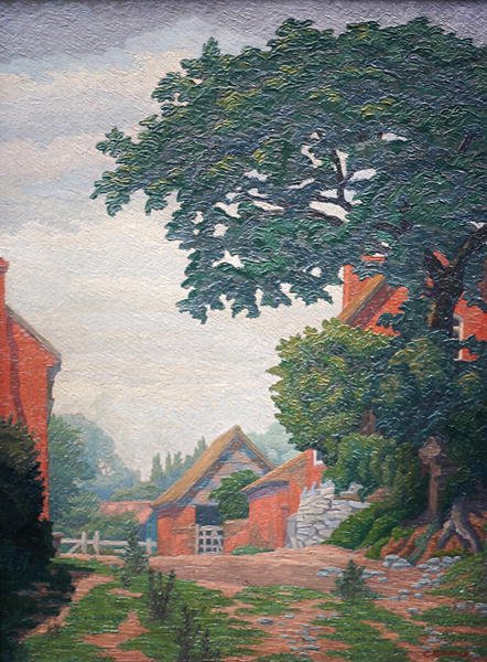 Woodlane Farm, Bearley (olje) av Charles Ginner
