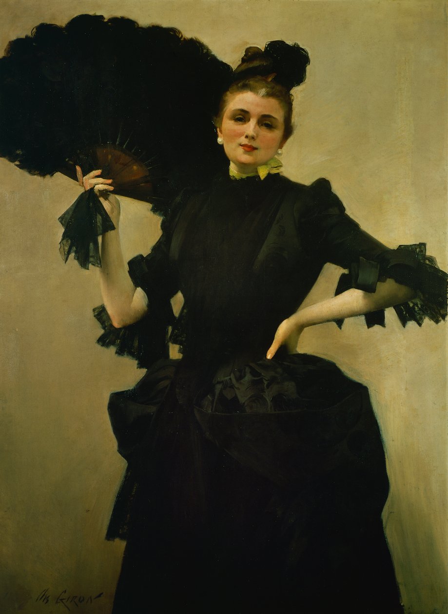 Portrett av Madam Closmenil av Charles Giron (1850-1914) av Charles Giron