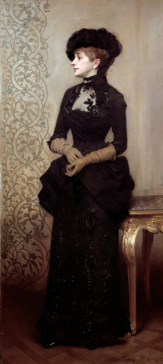 The Parisian av Charles Giron (1850-1914) 1883 (maleri) av Charles Giron