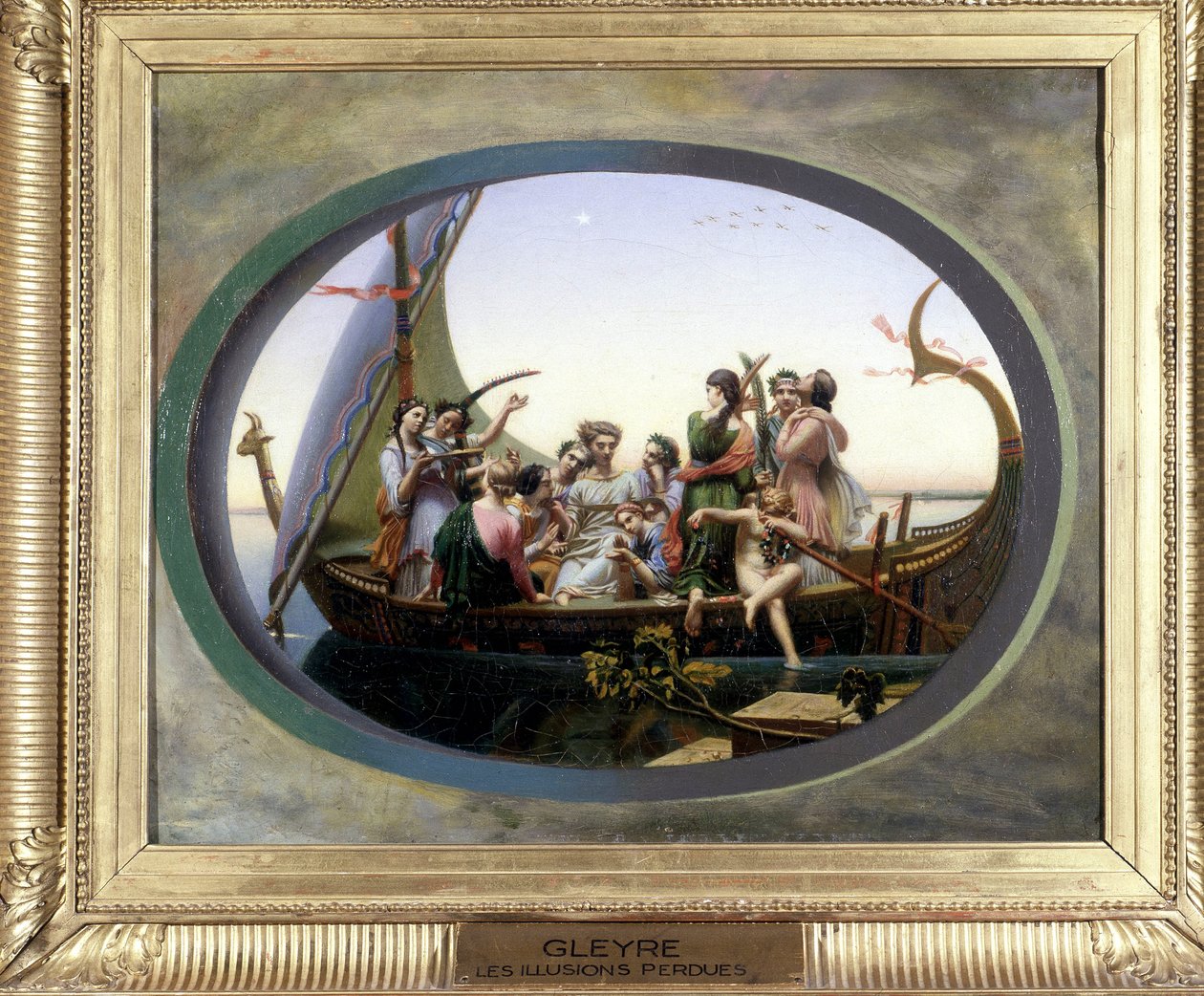 Lost illusions by Charles Gleyre (1806 - 1874), oil on canvas. av Charles Gleyre