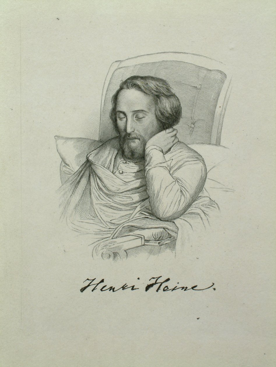 Portrett av poeten Heinrich Heine 1797-1856, 1851 av Charles Gleyre