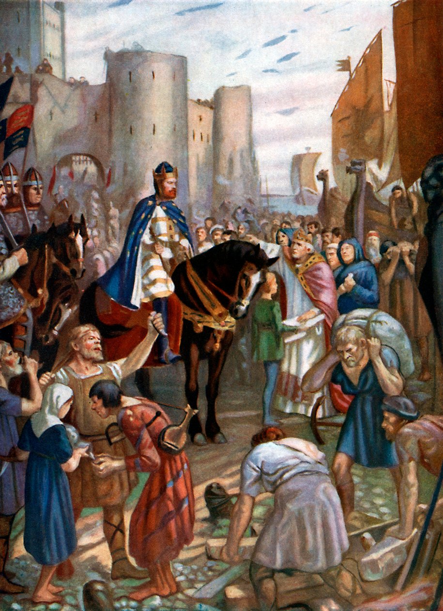 William Rufus ved Tower of London, sent på 1000-tallet, c1920. av Charles Goldsborough Anderson