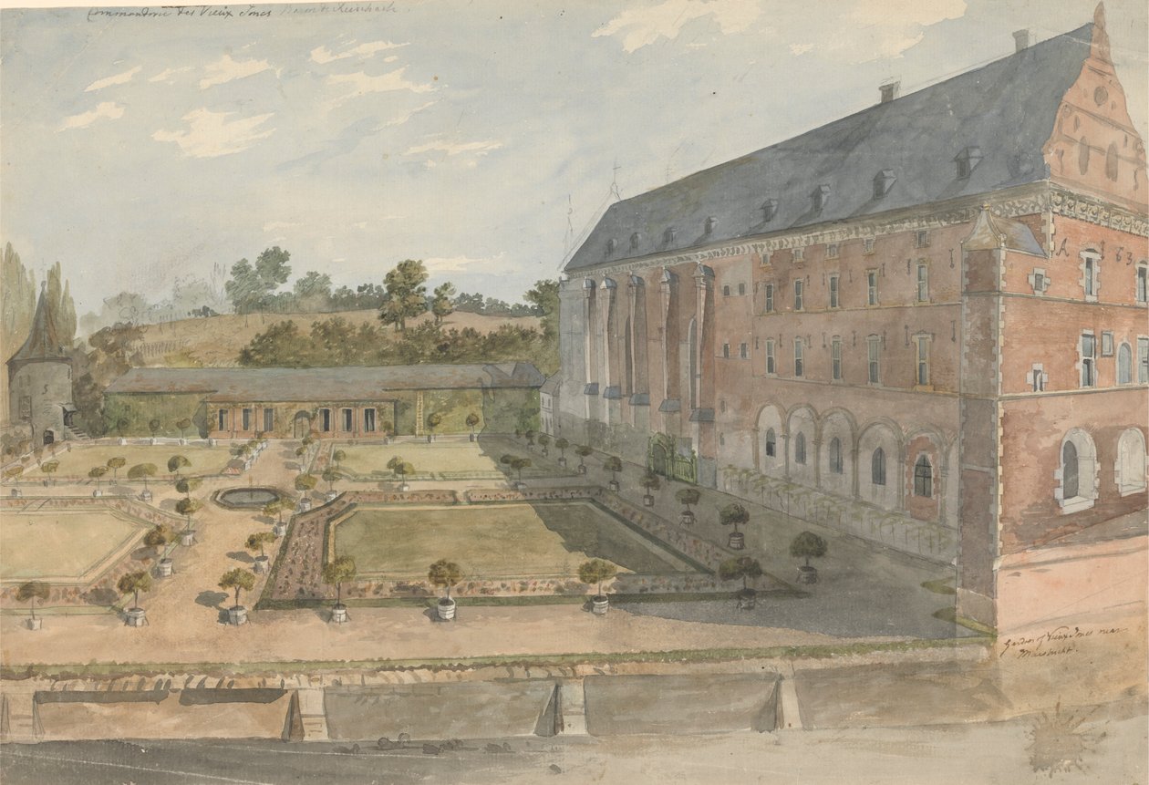 Garden of Vieux Joncs nær Maestricht av Charles Gore
