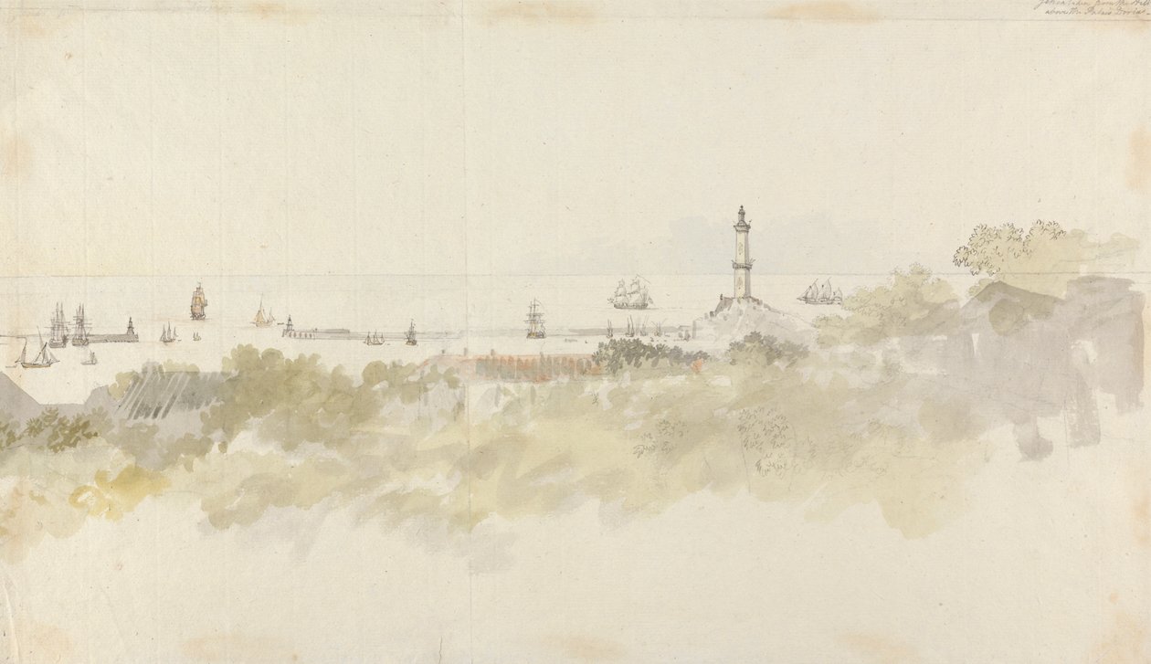 Genova - et havlandskap med frakt av Charles Gore