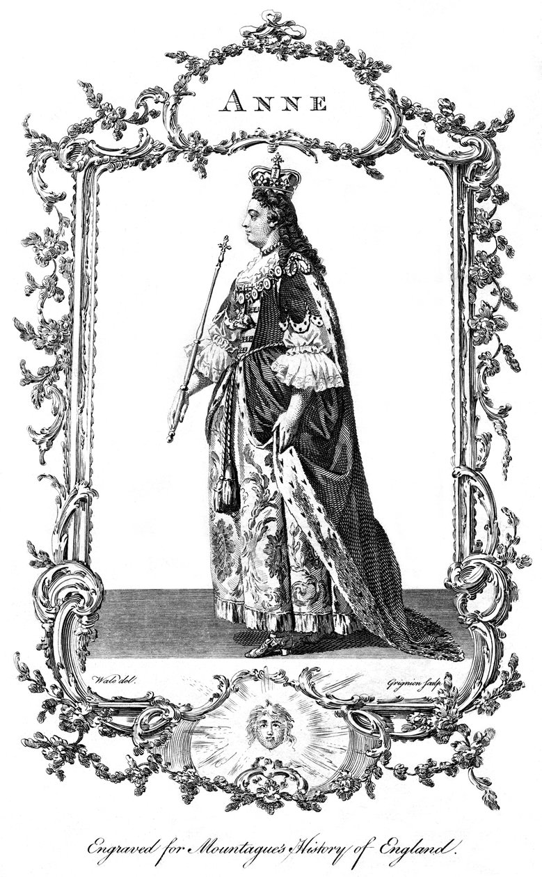 Dronning Anne 1665-1714. av Charles Grignion