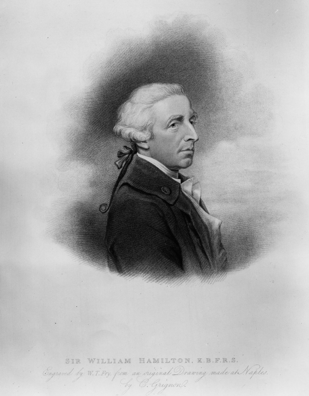 Sir William Hamilton, gravert av William Thomas Fry, 1817 av Charles Grignion