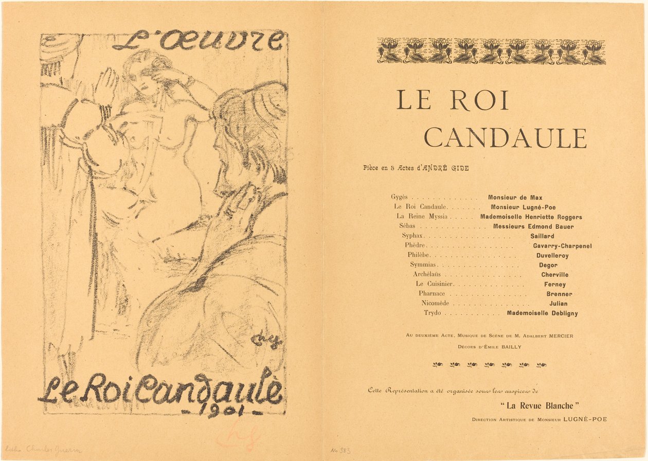 Kong Candaules av Charles Guerin
