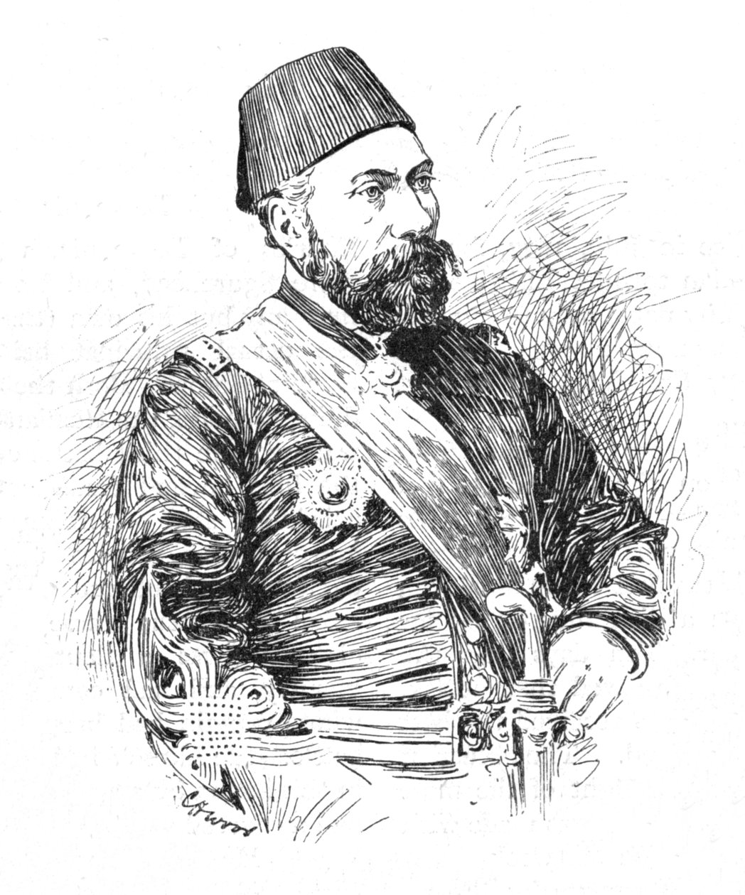 Osman Pasha, 1902 av Charles Haigh Wood