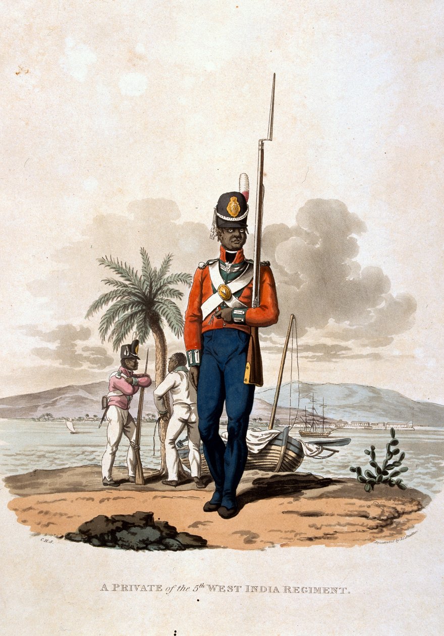 En menig fra 5th West India Regiment, fra 
