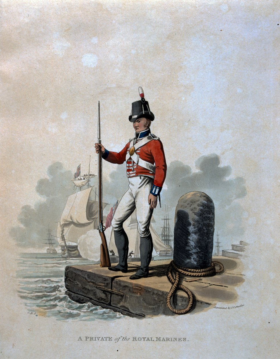 En menig fra Royal Marines, fra 