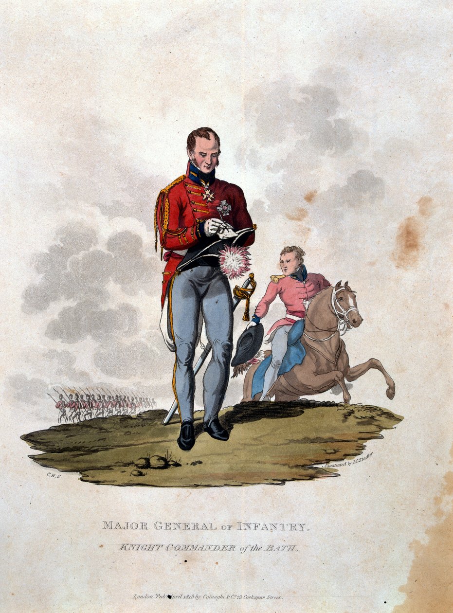 Generalmajor for infanteri Knight Commander of the Bath, fra 