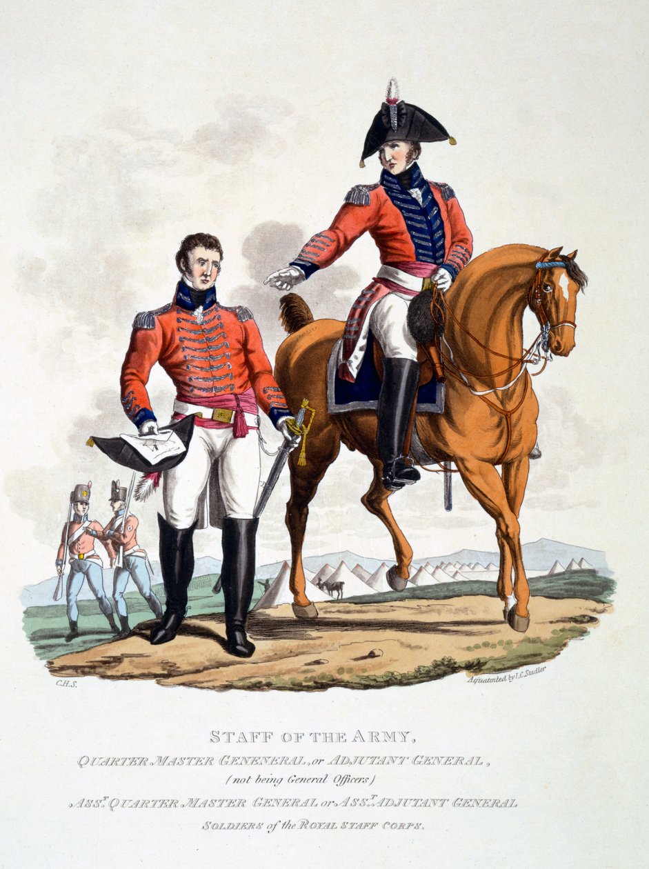 Uniforms of Soldiers of the Royal Staff Corps, fra 