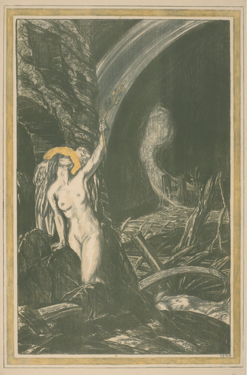 Allegori om kunstens gjenfødelse etter første verdenskrig The Rebirth of the Arts (original tittel) Great War: Britain