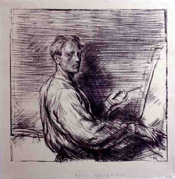 Portrett av kunstneren av Charles Haslewood Shannon