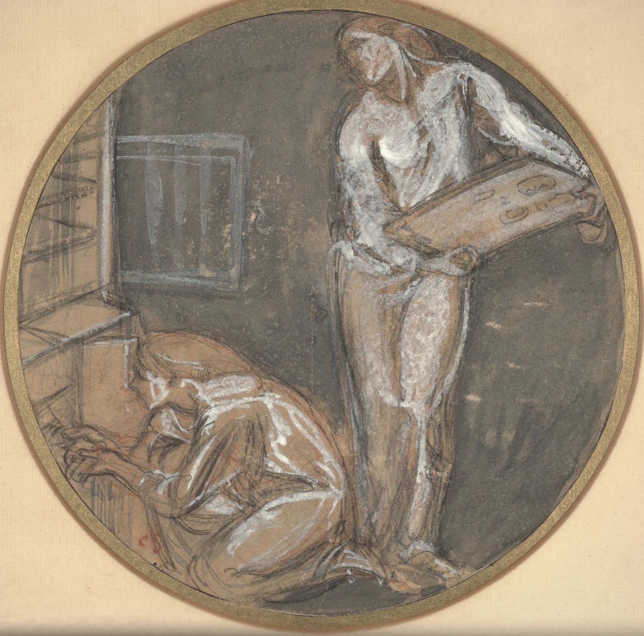 Ovnen (w/c & gouache på papir) av Charles Haslewood Shannon