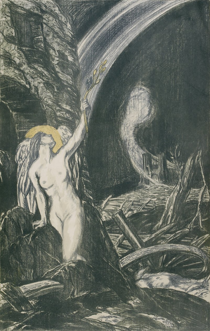 The Re-Birth of the Arts, 1917 (litografi) av Charles Haslewood Shannon