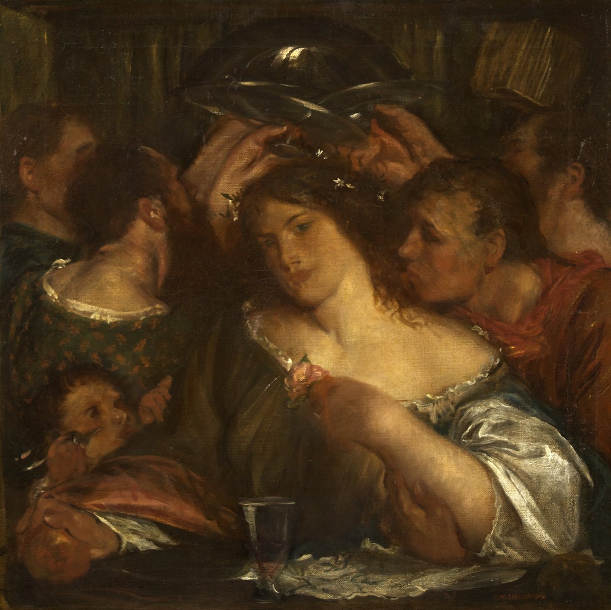 Tibullus in the House of Delia, ca. 1900 (olje på lerret) av Charles Haslewood Shannon