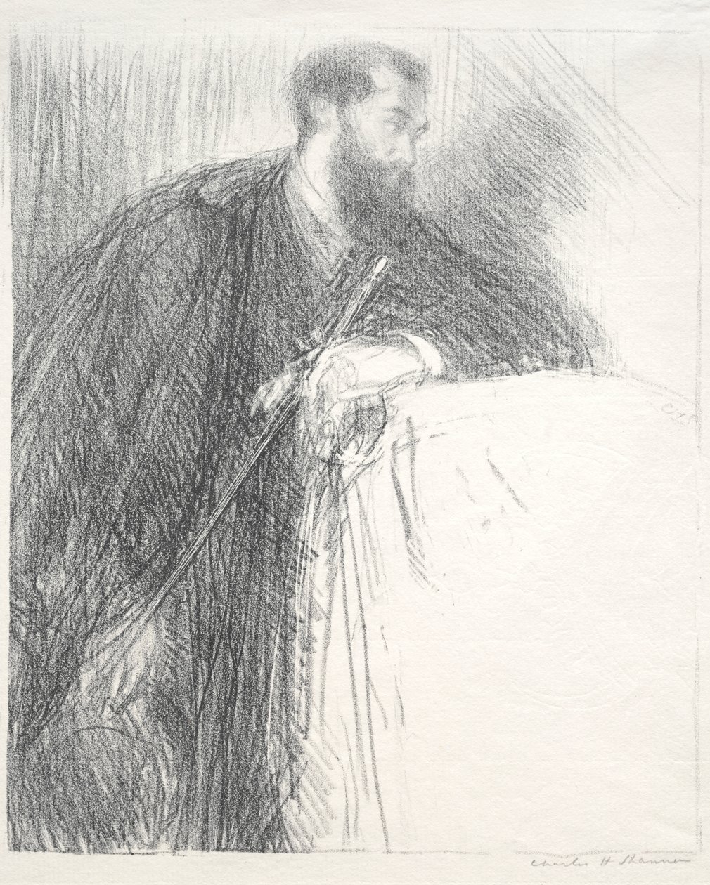Lucien Pissarro av Charles Hasslewood Shannon