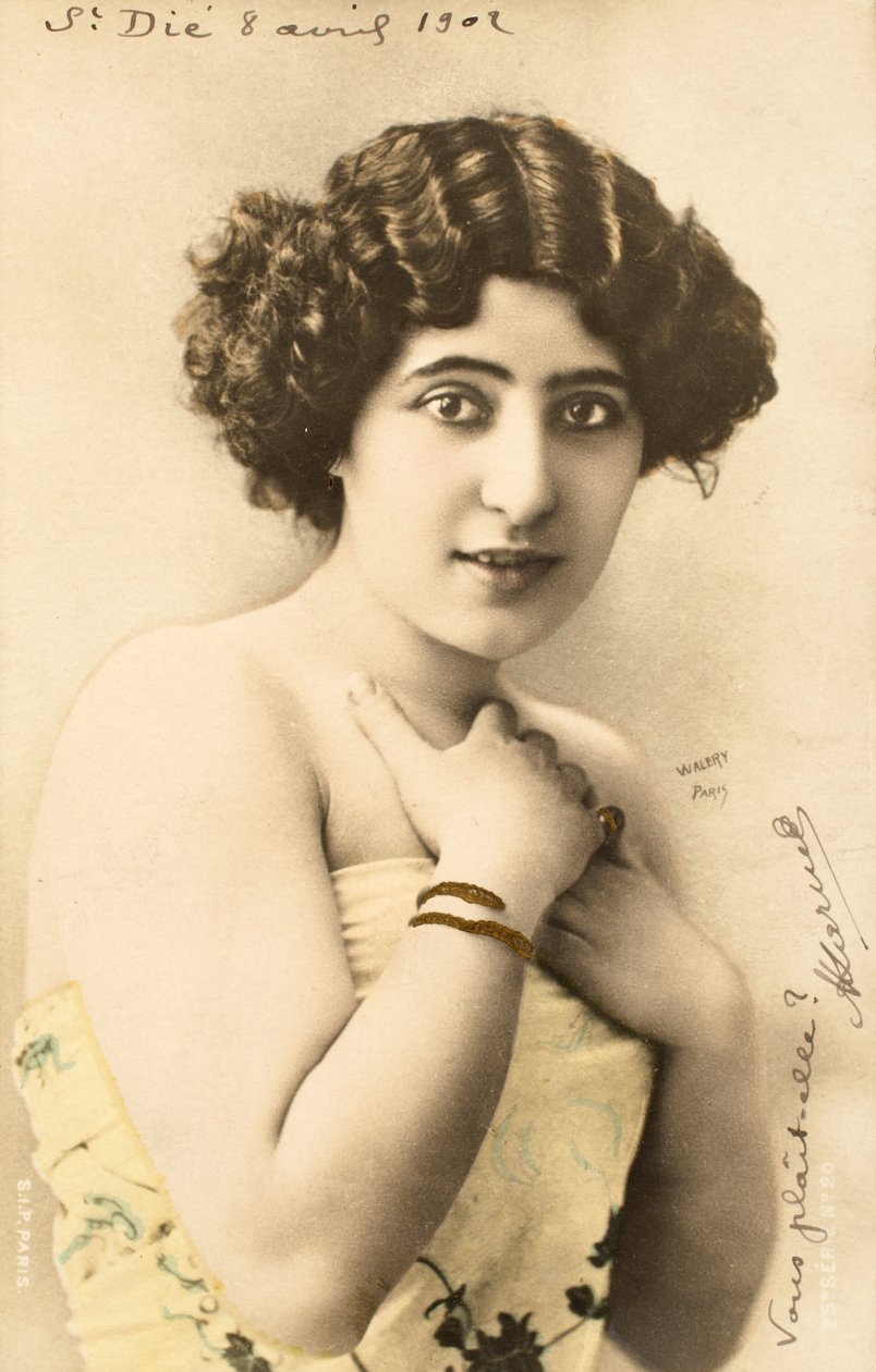 Gammelt postkort/Woman of the Belle Epoque av Augustus Kollner
