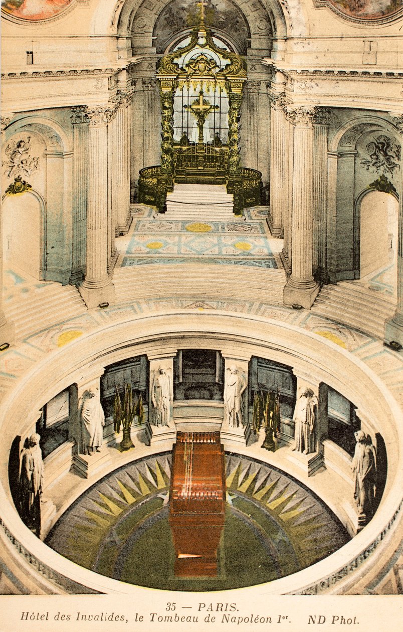 Postkort/Napoleon I-grav/Invalides/Paris/Seine/Ile de France/Frankrike av Augustus Kollner