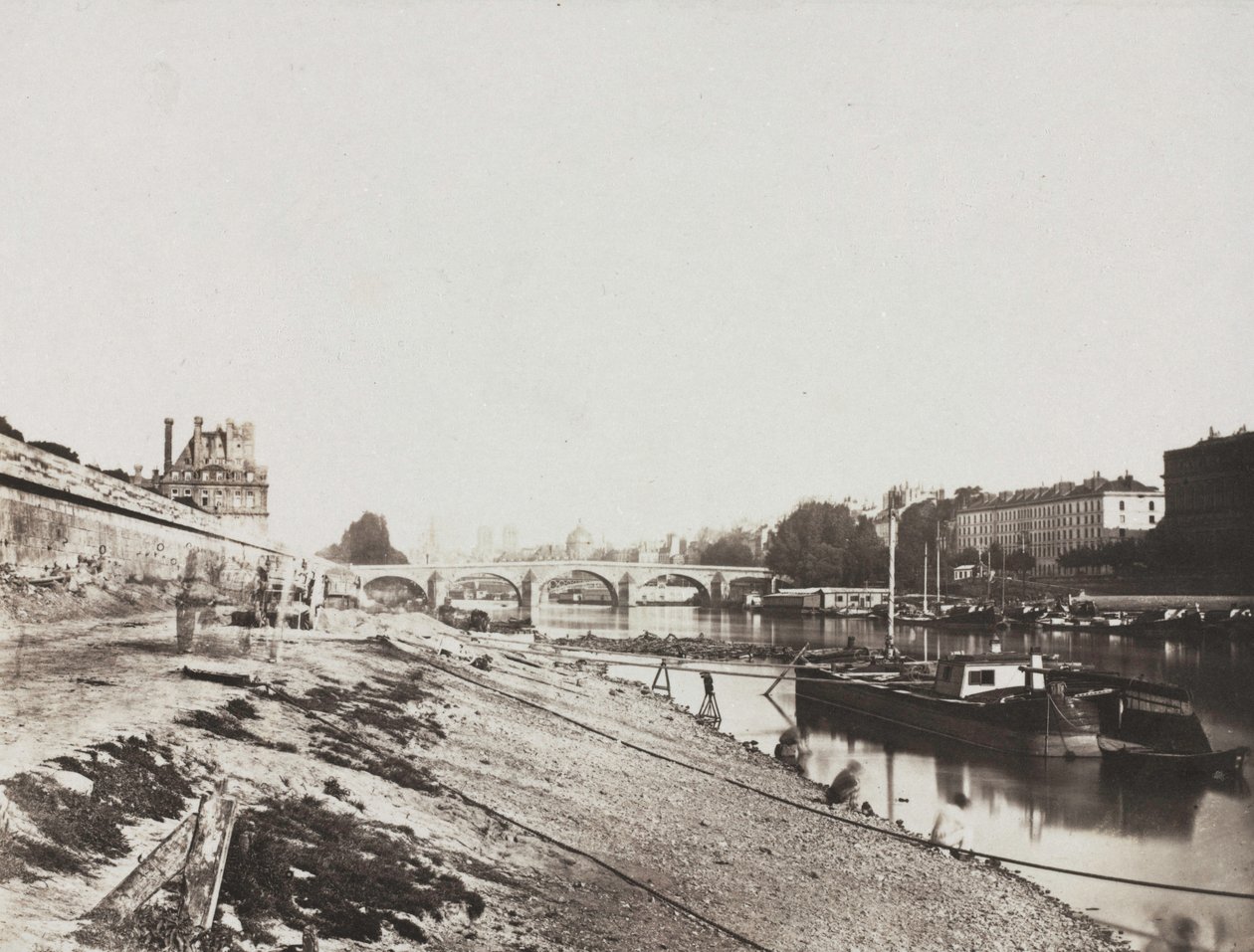 Utsikt fra Pont de la Concorde, 1852. av Charles Henri Plaut