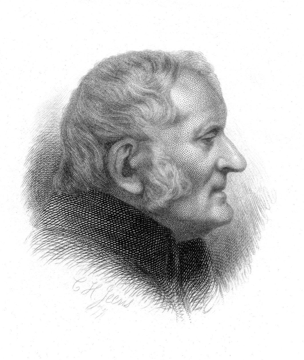 John Dalton , britisk kjemiker, 1800-tallet av Charles Henry Jeens