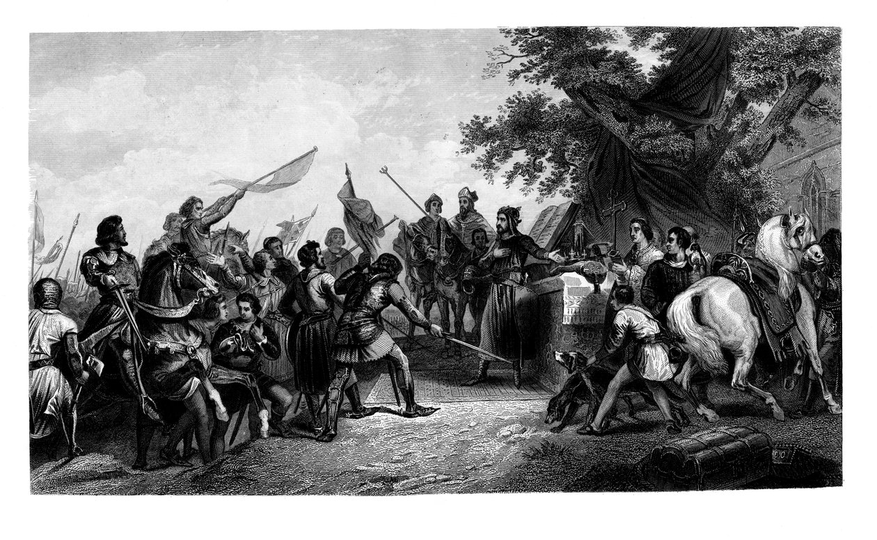 Slaget ved Bouvines, 27. juli 1214, 1875. av Charles Henry Jeens